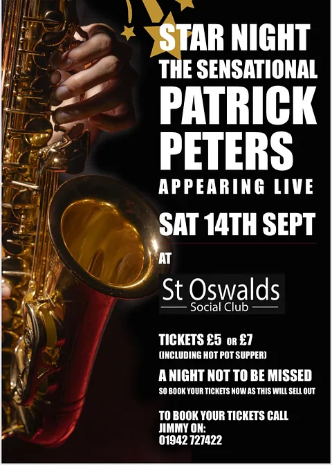 Patrick Peters Live at St Oswalds Social Club